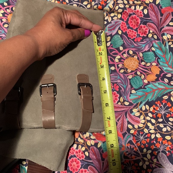 New Report Monroe Grey Suede Boots with buckles Size 10 - Picture 8 of 12